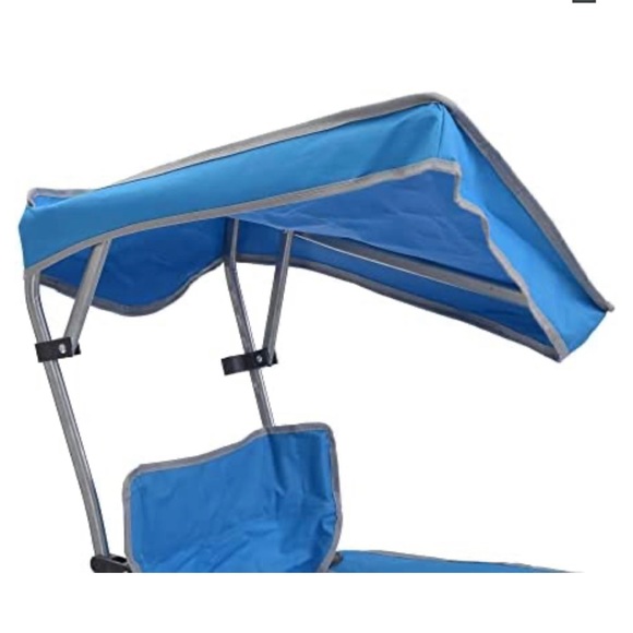 🎁 Canopy Shade Kids with Carry Bag Camp Chair, Blue New - Picture 2 of 4
